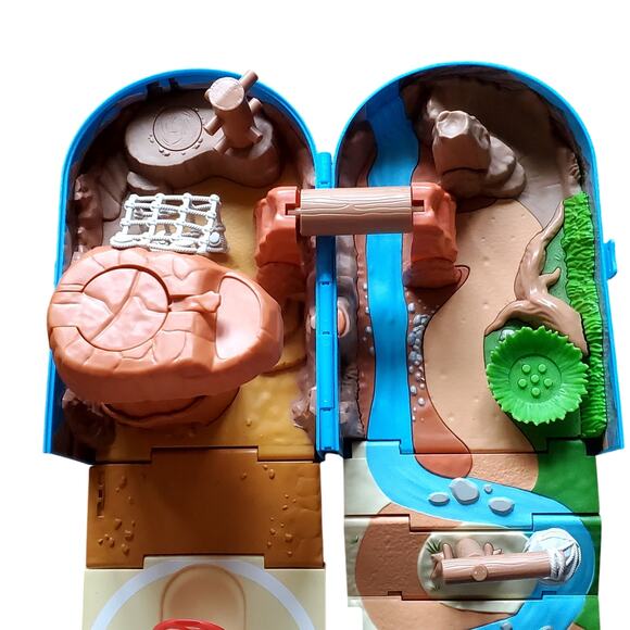 Pokemon Jazwares Blue Backpack Battle Arena Desert Incomplete Does Not Close - Picture 7 of 8